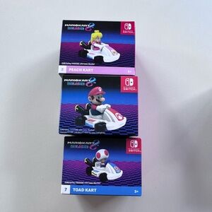 McDonald’s Mario Kart Happy Meal Toys 
Mario, Princess Peach and Toad